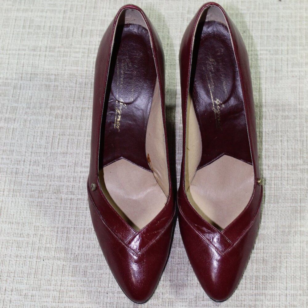 Etienne Aigner Maroon 3" Heels Size: 8 - Picture 2 of 6